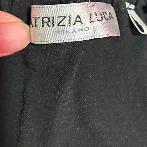 Patrizia Luca Milano Black Off-Shoulder Asymmetrical blouse Top S/M - Picture 5 of 5